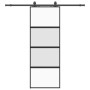 Puerta corredera con herrajes negro 76x205 cm vidrio templado | Foro24.es | Tu tienda online para hogar, jardín y más Foro24.es