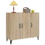 Sonoma Oak Engineered Wood Sideboard 90x34x80 cm by vidaXL, Sideboards - Ref: Foro24-812504, Price: 102,62 €, Discount: %