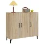 Sonoma Oak Engineered Wood Sideboard 90x34x80 cm by vidaXL, Sideboards - Ref: Foro24-812504, Price: 98,98 €, Discount: %