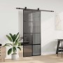 Puerta corredera con herrajes negro 90x205 cm vidrio templado von , Türen - Ref: Foro24-3375896, Preis: 283,55 €, Rabatt: %