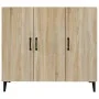 Sonoma Oak Engineered Wood Sideboard 90x34x80 cm by vidaXL, Sideboards - Ref: Foro24-812504, Price: 98,98 €, Discount: %