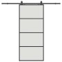 Puerta corredera con set herrajes negro 90x205 cm vidrio ESG by , Doors - Ref: Foro24-3375939, Price: 279,18 €, Discount: %