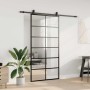 Puerta corredera con herrajes negro 102x205 cm ESG vidrio by , Doors - Ref: Foro24-3375932, Price: 235,61 €, Discount: %