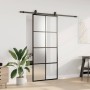 Puerta corredera con set herrajes negro 90x205 cm vidrio ESG by , Doors - Ref: Foro24-3375945, Price: 275,59 €, Discount: %