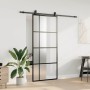 Puerta corredera con set herrajes negro 90x205 cm vidrio ESG by , Doors - Ref: Foro24-3375951, Price: 281,92 €, Discount: %