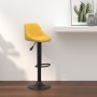 Taburete de cocina de terciopelo amarillo mostaza by , Kitchen stools - Ref: Foro24-335345, Price: 70,66 €, Discount: %