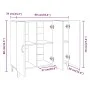 Aparador de madera de ingeniería roble Sonoma 90x34x80 cm de vidaXL, Aparadores - Ref: Foro24-812504, Precio: 98,95 €, Descue...