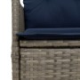 Silla de jardín reclinable con cojines de ratán sintético gris | Foro24.es | Tu tienda online para hogar, jardín y más Foro24.es