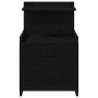 Mesilla de noche con 2 cajones negra 40x36,5x62 cm | Foro24.es | Tu tienda online para hogar, jardín y más Foro24.es
