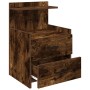 Mesitas de noche 2 unidades con 2 cajones roble ahumado 40x36,5x62 cm | Foro24.es | Tu tienda online para hogar, jardín y más Foro24.es
