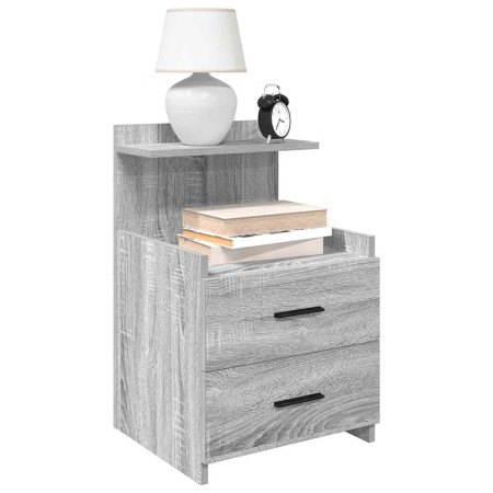 Me Sillas de noche 2 piezas con 2 cajones gris Sonoma 40x36,5x62 cm | Foro24.es | Tu tienda online para hogar, jardín y más Foro24.es