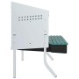 Nido para gallinas con 3 compartimentos y patas de acero galvanizado by , Cages and habitats for small animals - Ref: Foro24-...