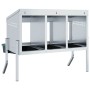 Nido para gallinas con 3 compartimentos y patas de acero galvanizado by , Cages and habitats for small animals - Ref: Foro24-...