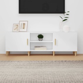 Weißer TV-Schrank aus Sperrholz, 150 x 30 x 50 cm von vidaXL, TV-Möbel - Ref: Foro24-812618, Preis: 96,64 €, Rabatt: %