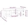 Weißer TV-Schrank aus Sperrholz, 150 x 30 x 50 cm von vidaXL, TV-Möbel - Ref: Foro24-812618, Preis: 95,01 €, Rabatt: %