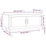 Couchtisch aus weißem Sperrholz, 102 x 50 x 45 cm von vidaXL, Couchtisch - Ref: Foro24-811808, Preis: 68,04 €, Rabatt: %