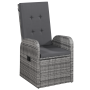 Juego de comedor de jardín de 5 piezas con cojines Gris Poliratán Acacia de , Mesas de jardín - Ref: Foro24-3172815, Precio: ...