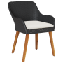 Juego de Comedor de Jardín de 7 Piezas Negro de Poliratán von , Gartentische - Ref: Foro24-3261668, Preis: 841,71 €, Rabatt: %