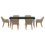 Juego de Comedor de Jardín de 7 Piezas Beige Ratán Sintético | Foro24.es | Tu tienda online para hogar, jardín y más Foro24.es