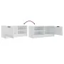 Glossy white plywood TV cabinet 80x35x36.5cm by vidaXL, TV Furniture - Ref: Foro24-811478, Price: 65,38 €, Discount: %