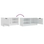 Hochglanzweißer TV-Schrank aus Sperrholz, 80 x 35 x 36,5 cm von vidaXL, TV-Möbel - Ref: Foro24-811478, Preis: 66,45 €, Rabatt: %