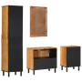 Juego de Muebles de Baño de 4 Piezas de Madera Sólida de Acacia Marrón | Foro24.es | Tu tienda online para hogar, jardín y más Foro24.es