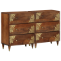 Aparadores 2 pcs Marrón Miel 60x33.5x75 cm Madera Sólida | Foro24.es | Tu tienda online para hogar, jardín y más Foro24.es