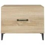 Coffee table with metal legs 2 pcs Sonoma oak 50x50x40cm by vidaXL, Coffee table - Ref: Foro24-812733, Price: 62,99 €, Discou...