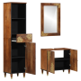 Conjunto de Muebles para Baño  de 3 Piezas de Madera Maciza de Mango | Foro24.es | Tu tienda online para hogar, jardín y más Foro24.es