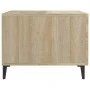 Coffee table with metal legs 2 pcs Sonoma oak 50x50x40cm by vidaXL, Coffee table - Ref: Foro24-812733, Price: 62,99 €, Discou...