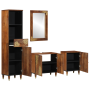 Juego de Muebles de Baño de 4 Piezas de Madera de Mango Sólido | Foro24.es | Tu tienda online para hogar, jardín y más Foro24.es