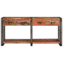 Juego de 2 Mesas Consola con Cajones, Madera Sólida Multicolor Recuperada de , Mesas consola - Ref: Foro24-3324225, Precio: 4...