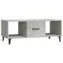 Mesa de centro madera contrachapada gris hormigón 102x50x40 cm de vidaXL, Mesas de centro - Ref: Foro24-812703, Precio: 52,95...