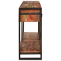 Juego de 2 Mesas Consola con Cajones, Madera Sólida Multicolor Recuperada de , Mesas consola - Ref: Foro24-3324225, Precio: 4...