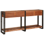 Juego de 2 Mesas Consola con Cajones, Madera Sólida Multicolor Recuperada de , Mesas consola - Ref: Foro24-3324225, Precio: 4...