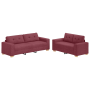Juego de Sofá de 2 Piezas con Cojines Rojo Vino Tela | Foro24.es | Tu tienda online para hogar, jardín y más Foro24.es