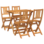 Conjunto Bistro de Jardín de 4 Piezas Madera Sólida de Acacia by , Garden tables - Ref: Foro24-3324837, Price: 189,21 €, Disc...