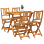 Conjunto Bistro de Jardín de 4 Piezas Madera Sólida de Acacia by , Garden tables - Ref: Foro24-3324837, Price: 189,21 €, Disc...