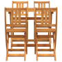 Conjunto Bistro de Jardín de 4 Piezas Madera Sólida de Acacia by , Garden tables - Ref: Foro24-3324837, Price: 189,21 €, Disc...