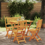 Conjunto de Bistro de Jardín de 4 Piezas de Madera Maciza Acacia by , Garden tables - Ref: Foro24-3324838, Price: 190,96 €, D...