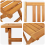 Conjunto de Bistro de Jardín de 4 Piezas de Madera Maciza Acacia by , Garden tables - Ref: Foro24-3324838, Price: 190,96 €, D...