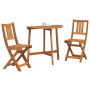 Juego de Bistro Plegable de 3 Piezas Madera Maciza de Acacia de , Mesas de jardín - Ref: Foro24-3324839, Precio: 124,70 €, De...
