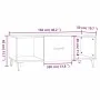 Concrete gray plywood coffee table 102x50x40 cm by vidaXL, Coffee table - Ref: Foro24-812703, Price: 52,95 €, Discount: %
