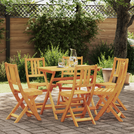 Sillas de jardín plegables  6 pcs 36x46x86 cm Madera maciza de acacia | Foro24.es | Tu tienda online para hogar, jardín y más Foro24.es