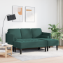 Sofá de Jardín  con Banco y Cojines en Terciopelo Verde Oscuro en Forma de L | Foro24.es | Tu tienda online para hogar, jardín y más Foro24.es