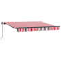 Toldo retráctil manual rojo y blanco 350x200 cm von , Markisen - Ref: Foro24-3329694, Preis: 193,36 €, Rabatt: %