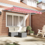 Toldo retráctil manual rojo y blanco 350x200 cm von , Markisen - Ref: Foro24-3329694, Preis: 193,36 €, Rabatt: %