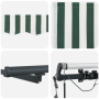 Toldo Retráctil Automático con LED Verde y Blanco 300x250 cm von , Markisen - Ref: Foro24-3330184, Preis: 466,58 €, Rabatt: %