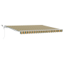 Toldo Retráctil Automático con LED Verde y Amarillo 400x300 cm de , Toldos - Ref: Foro24-3330706, Precio: 618,98 €, Descuento: %