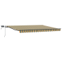 Toldo Retráctil Manual con LED Verde y Amarillo 400x350 cm de , Toldos - Ref: Foro24-3330836, Precio: 391,24 €, Descuento: %
